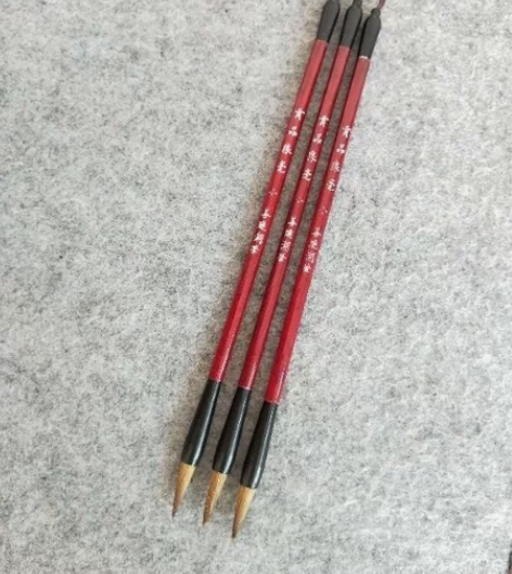精品狼毫毛笔3支 新店新品捡漏 精品狼毫毛...