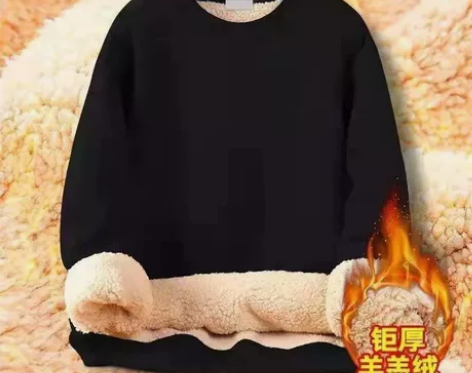 2022新款羊羔绒卫衣男潮加绒加厚冬季保暖...