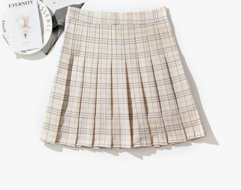 【衣柜闲置】格子半身裙日系学院风少女穿搭新...