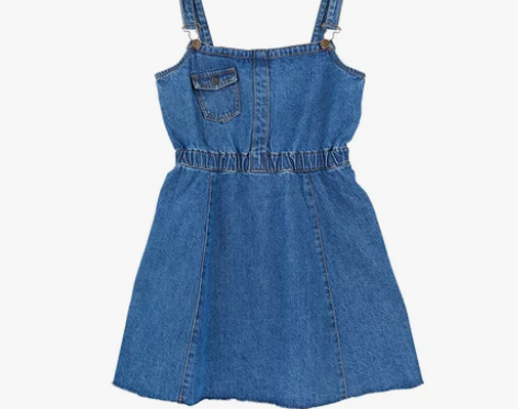 张大奕牛仔背带裙夏女 韩版中长款学院风… ...