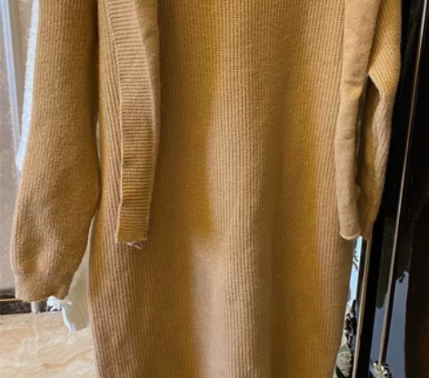 沫晗依美家～韩版设计感厚针织港风气质复古温...