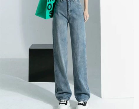 【博主仅试穿】风尚家韩风复古牛仔裤女202...