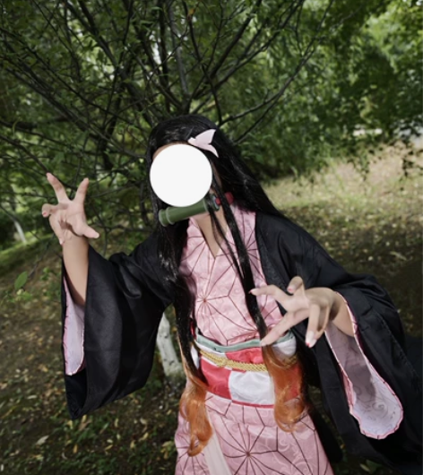 多肉君鬼灭之刃弥豆子cos s码有暗纹，和...