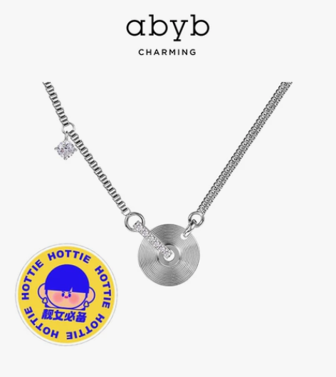 abyb charming项链秋冬设计感黑...