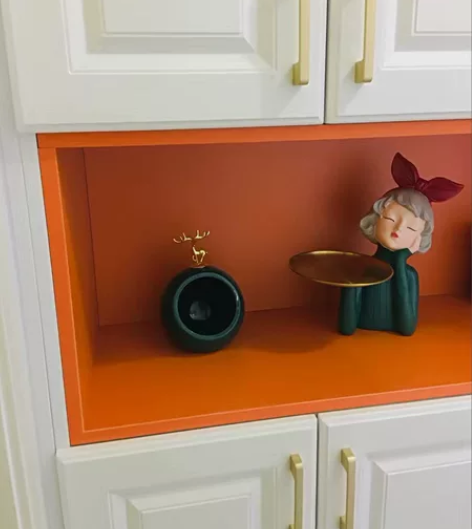 北欧轻奢风家居装饰品放钥匙托盘收纳蝴蝶结女...