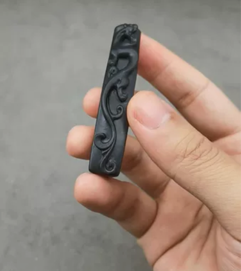 和田墨玉螭龙挂件仿古苏工精作玉雕仿古挂件 ...