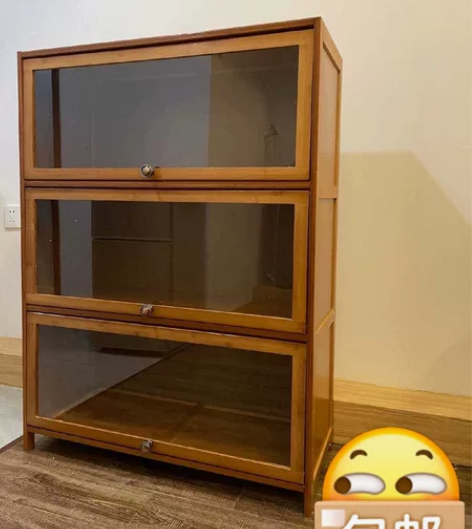 大号翻门式实木储物柜儿童整理衣柜衣物收纳盒...