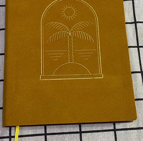 外贸出口ins风复古风A5绒布面记事本笔记...