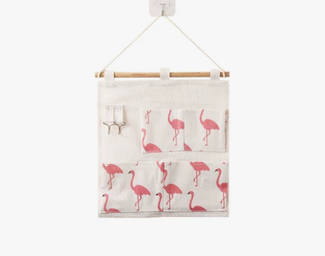 收纳袋挂袋墙挂式布艺神器悬挂式门后挂兜包包...