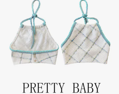 小香编织性感气质露背吊带辣妹挂脖春夏显瘦锁...