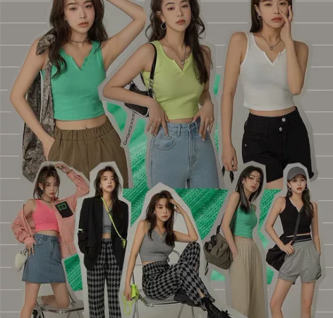 CHUU时尚纯色吊带女上衣2022秋季新款...