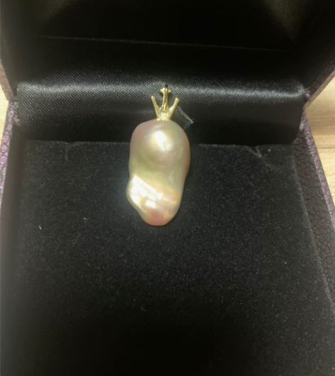 天然巴洛克珍珠阿飘吊坠 感兴趣的话点“我想...