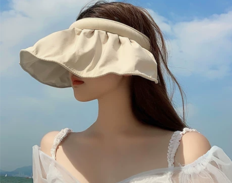 艾佳微升级版防晒帽女防紫外线遮阳帽骑车空顶...