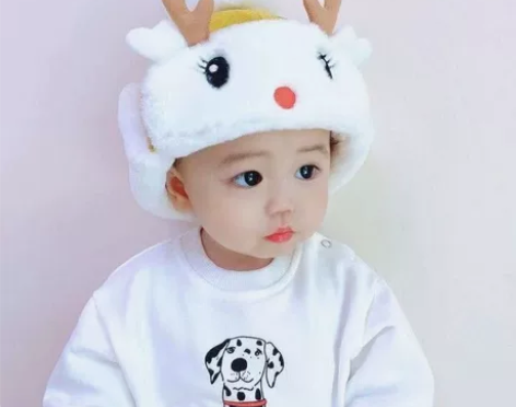 处理!!儿童帽子秋冬加绒加厚护耳雷锋帽可爱...