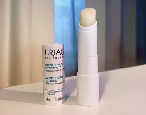 2支48 法国依泉小白管uriage润唇膏...