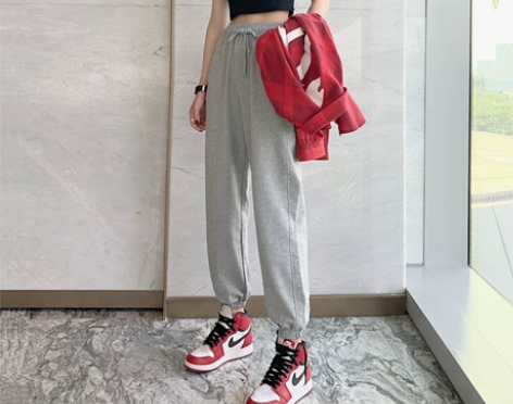 ?卫裤女冬加绒运动裤女冬季宽松新款休闲秋冬...