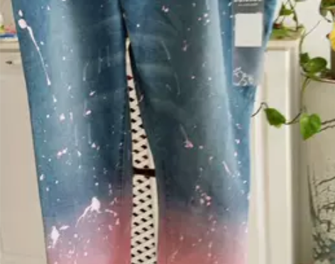 牛仔裤特色牛仔裤 全新有吊牌 M码 裤...