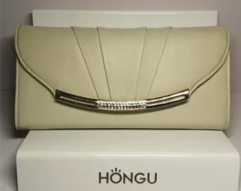 红谷正品真皮女士长款韩版时尚简约钱夹压花钱...