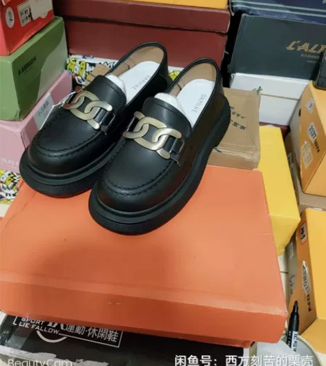 达芙妮2022春秋新款小皮鞋女软皮圆头日系...