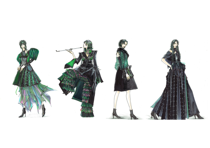 服装设计 成衣 作品 四套