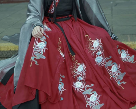 清归翎锦秀佳人原创汉服女晋制交领襦裙重工绣...