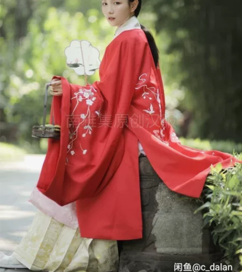 南雅集  原创刺绣明制 中国风秋冬汉服 女...