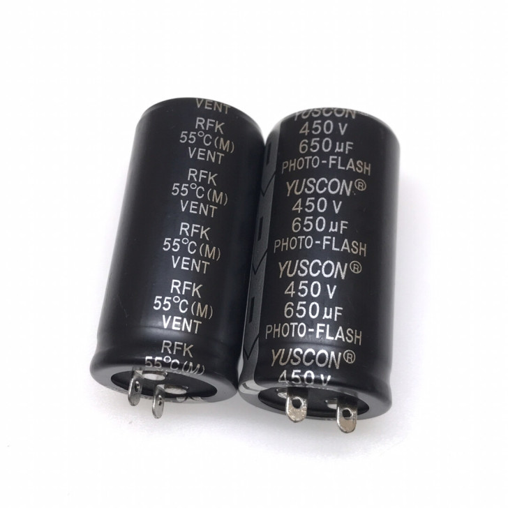 闪光灯电容 铝电解电容器 450v650u...