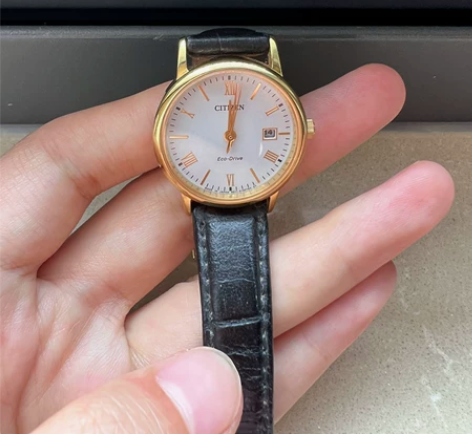 西铁城(CITIZEN)手表 光动能小牛皮...