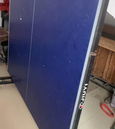 乒乓球台，可折叠135×145 带轱辘 地...