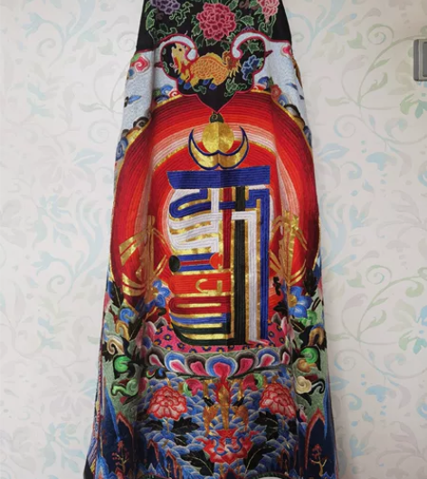 佑倚阁曹姐姐家纯手工刺绣大满绣十相自在图背...