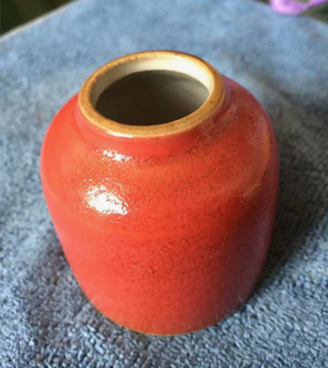 晚清民国铜红釉水盂 感兴趣的话点“我想要”...