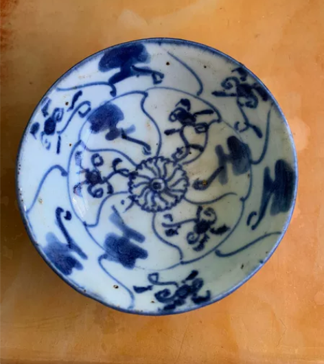 茶碗青花  老的 包真完整 乡下来的完整