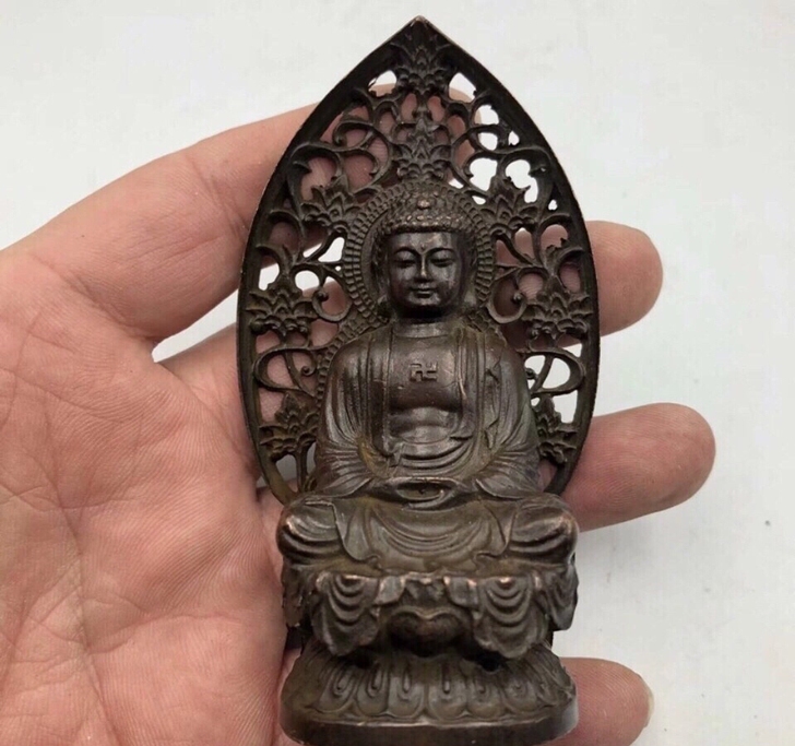 闲置出售 地摊捡来的铜像，佛像，开脸漂亮，...