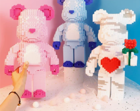 微型小颗粒拼装积木成年益智玩具兼容乐高新年...