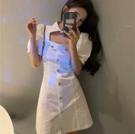 法式小香风高级感连衣裙女夏季新款小个子名媛...