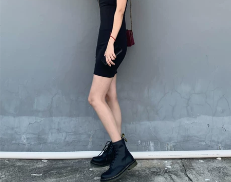 港味马丁靴女复古2020新款英伦风皮网红百...