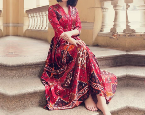 巴厘岛海滩裙沙滩裙海边度假波西米亚长裙显瘦...