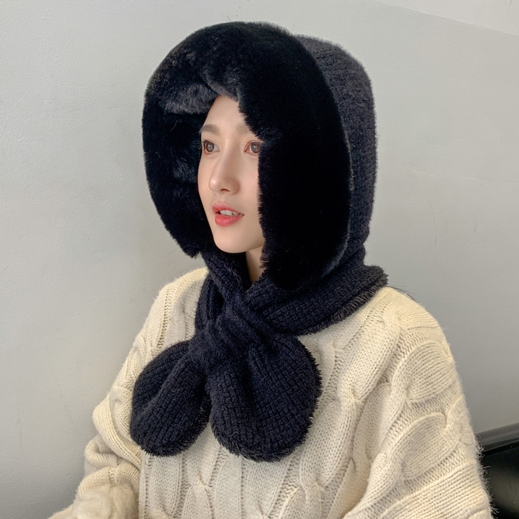 【狂欢价】韩版毛绒雷锋帽女士冬天加绒东北骑...