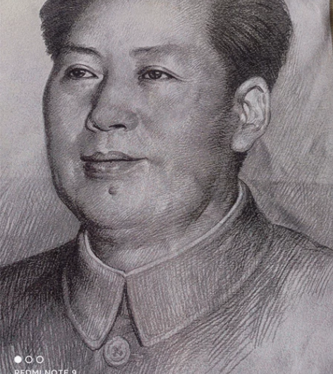 收藏宣传画/画像织锦画丝织画东方红丝织厂毛...