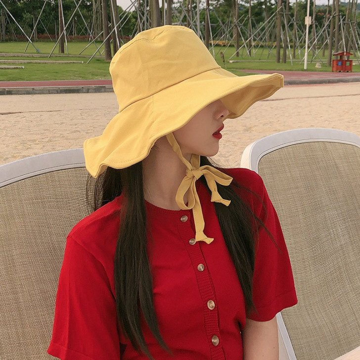 【活动价】软妹系带蝴蝶结渔夫帽女日系百搭防...