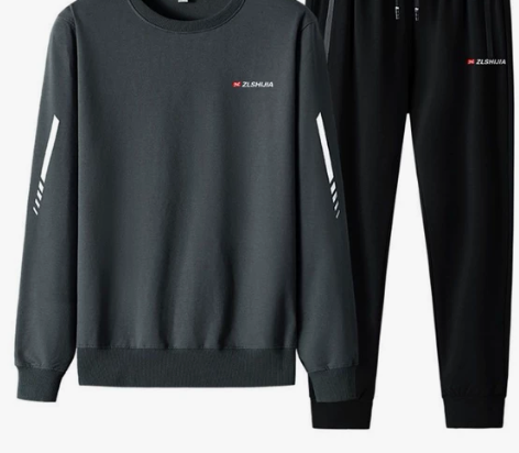 【潮】运动套装男装2022春秋季新款休闲套...