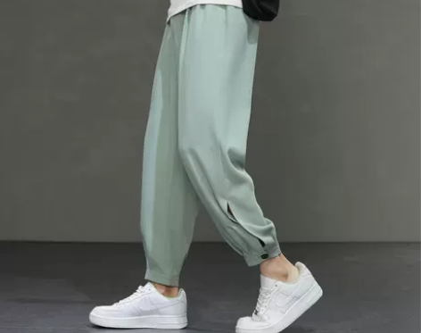 裤子夏季男款薄款冰丝男裤男士休闲长裤宽松运...