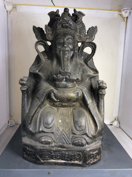 财神铜佛像，铜财神佛像一尊，高24厘米左右...