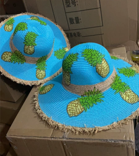 亲子款 大人草帽 儿童草帽 海边 沙滩 波...