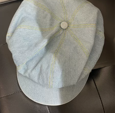 sanfu牛仔贝雷帽 头围56-58cm ...