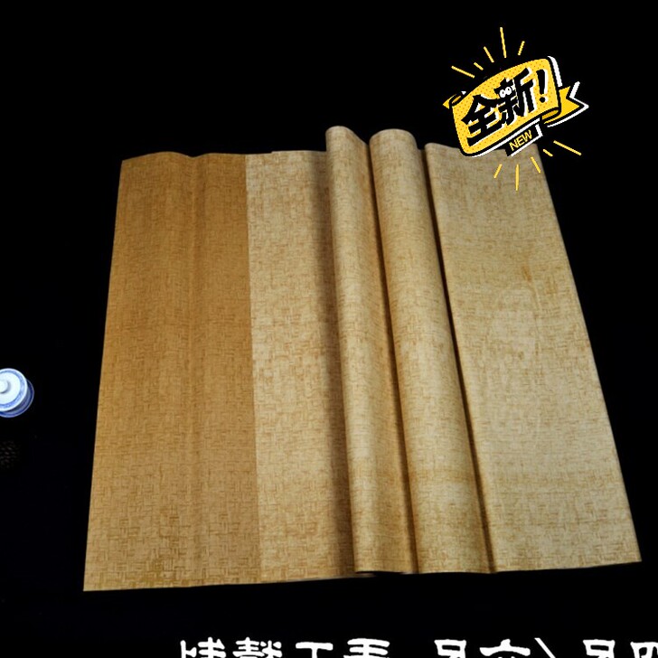 之前买的仿古竹席纹宣纸，顶级复古宣纸，半生...