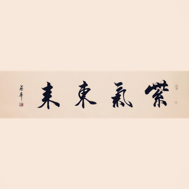 书法作品 字画手写 紫气东来