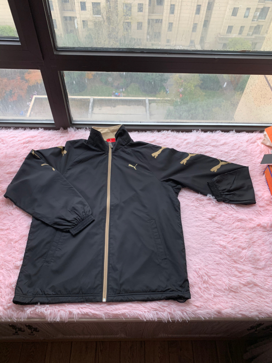 puma彪马拉链立领外套内里加绒秋冬新款