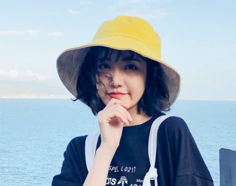 ?日系双面纯色渔夫帽女夏天ins 网红盆帽...