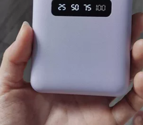 迷你快充自带线20000毫安充电宝大容量苹...